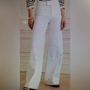 NWT white Frame wide-leg Le Hardy jeans size 23
